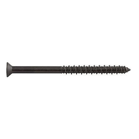 Dewalt Concrete Screw Anchor, 1/4" Dia., Flat TrimFit, 2-3/4" L, Carbon Steel Bronze Stalgard, 1000 PK DEW DFM2ELG832
